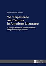 War Experience and Trauma in American Literature