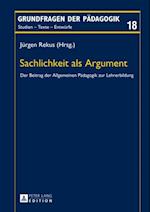 Sachlichkeit als Argument