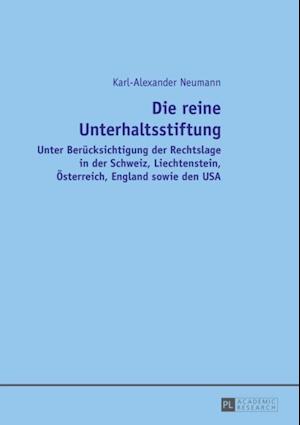 Die reine Unterhaltsstiftung