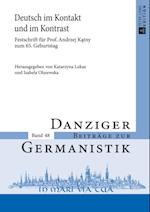 Deutsch im Kontakt und im Kontrast