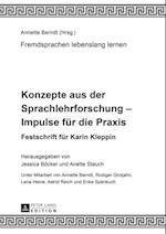 Konzepte aus der Sprachlehrforschung – Impulse fuer die Praxis