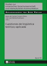 Cuestiones de lingueística teórica y aplicada