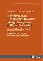 Fremdsprachen in Studium und Lehre / Foreign Languages in Higher Education