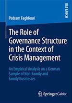 Role of Governance Structure in the Context of Crisis Management