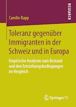 Toleranz gegenüber Immigranten in der Schweiz und in Europa