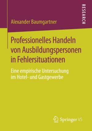 Professionelles Handeln von Ausbildungspersonen in Fehlersituationen