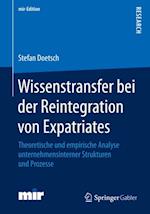 Wissenstransfer bei der Reintegration von Expatriates