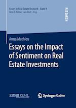 Essays on the Impact of Sentiment on Real Estate Investments