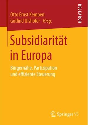 Subsidiarität in Europa