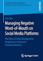 Managing Negative Word-of-Mouth on Social Media Platforms