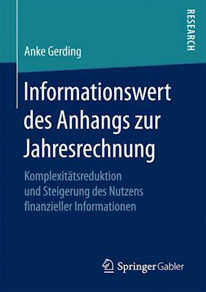 Informationswert des Anhangs zur Jahresrechnung