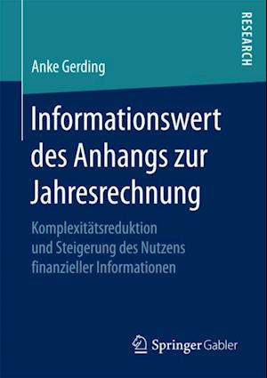 Informationswert des Anhangs zur Jahresrechnung