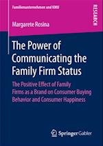 Power of Communicating the Family Firm Status