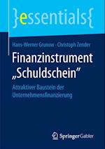 Finanzinstrument „Schuldschein“