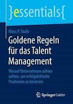 Goldene Regeln für das Talent Management