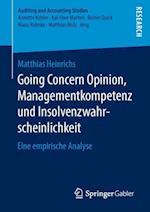 Going Concern Opinion, Managementkompetenz und Insolvenzwahrscheinlichkeit