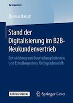 Stand der Digitalisierung im B2B-Neukundenvertrieb