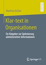 Klar-text in Organisationen