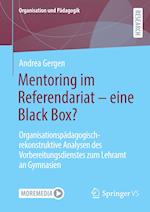 Mentoring im Referendariat - eine Black Box?