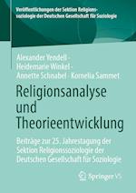Religionsanalyse und Theorieentwicklung