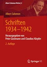 Schriften 1934 - 1942