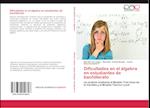 Dificultades en el álgebra en estudiantes de bachillerato