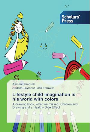 Lifestyle child imagination is his world with colors