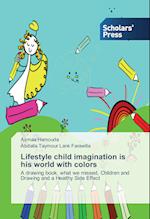 Lifestyle child imagination is his world with colors