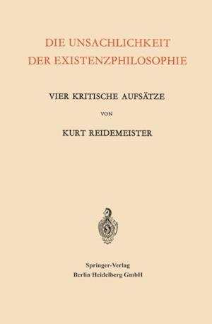 Die Unsachlichkeit der Existenzphilosophie