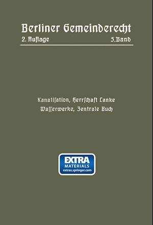 Kanalisation, Herrschaft Lanke, Wasserwerke, Zentrale Buch