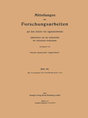 Mitteilungen über Forschungsarbeiten