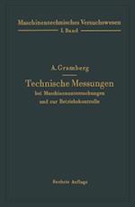 Technische Messungen bei Maschinenuntersuchungen und zur Betriebskontrolle