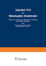 Jahresheft 1924 des Phänologischen Reichsdienstes