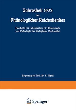 Jahresheft 1923 des Phänologischen Reichsdienstes