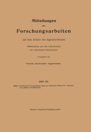 Experimentelle Untersuchungen über den Abfluß des Wassers bei vollkommenen schiefen Ueberfallwehren