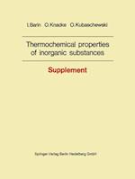 Thermochemical properties of inorganic substances