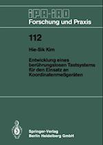 Entwicklung eines berührungslosen Tastsystems für den Einsatz an Koordinatenmeßgeräten