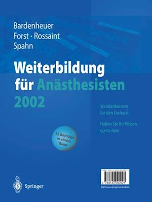 Weiterbildung für Anästhesisten 2002