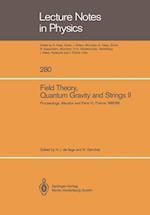 Field Theory, Quantum Gravity and Strings II