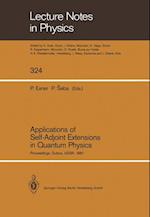 Applications of Self-Adjoint Extensions in Quantum Physics