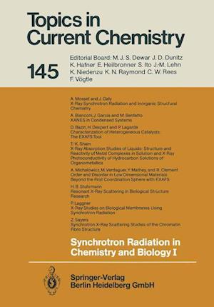 Synchrotron Radiation in Chemistry and Biology I