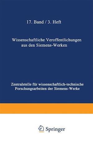 Wissenschaftliche Veröffentlichungen Aus Den Siemens-Werken