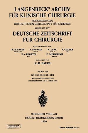 Verhandlungen Der Deutschen Gesellschaft Für Chirurgie