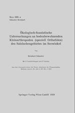 Ökologisch-Faunistische Untersuchungen an Bodenbewohnenden Kleinarthropoden (Speziell Oribatiden) Des Salzlachengebietes Im Seewinkel