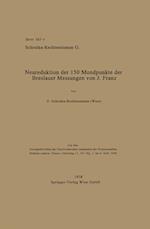 Neureduktion Der 150 Mondpunkte Der Breslauer Messungen Von J. Franz