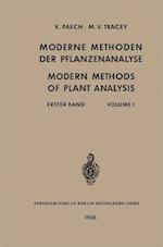 Moderne Methoden Der Pflanzenanalyse / Modern Methods of Plant Analysis