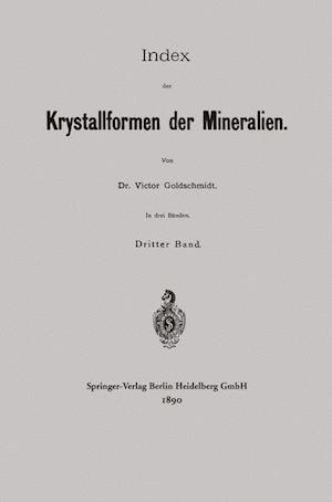 Index Der Krystallformen Der Mineralien
