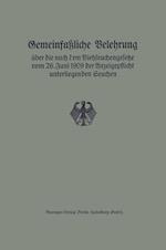 Gemeinfaßliche Belehrung über die nach dem Viehseuchengesetze vom 26. Juni 1909 der Anzeigepflicht unterliegenden Seuchen