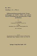 Differentialthermoanalytische Untersuchungen an CaSO4 . 2H2O und seinen durch Entwässerung entstehenden Folgeprodukten