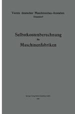 Selbstkostenberechnung für Maschinenfabriken